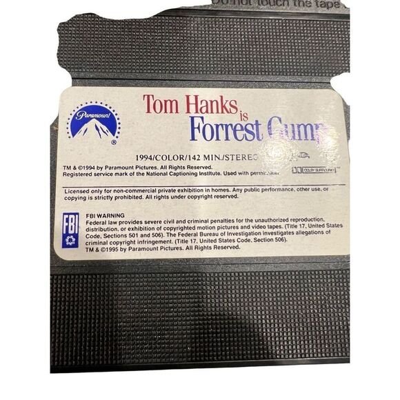 Vintage VHS Tape - Forest Gump - Tom Hanks - 1995 - Picture 3 of 5